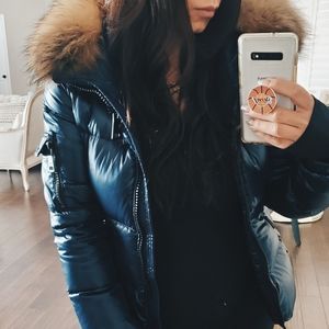 Almost NEW SAM. Fur Trim short down jacket